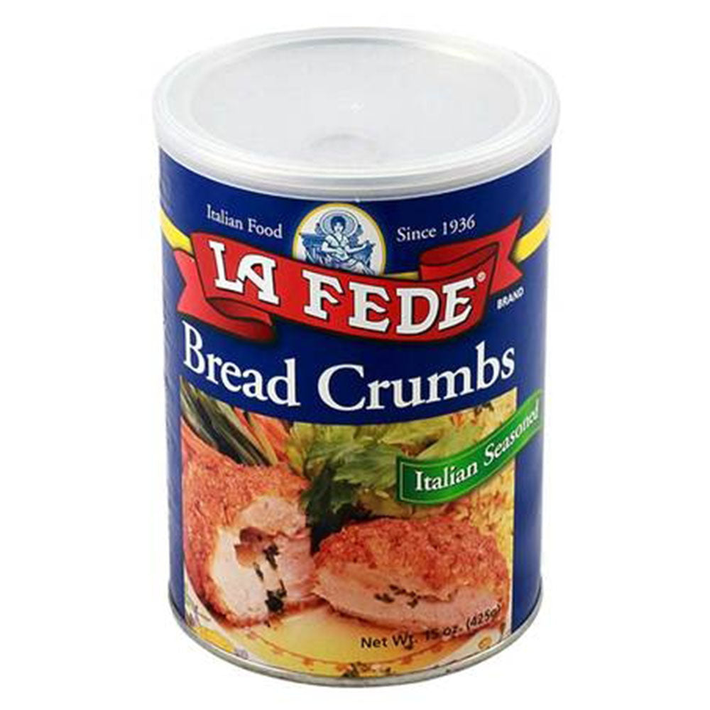 LA FEDE Italian Seasoned Bread Crumbs 15 oz