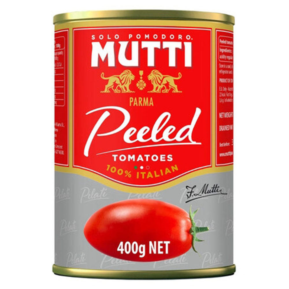MUTTI Whole Peeled Tomatoes (Pelati) – 100% Italian Plum Tomatoes 14 oz