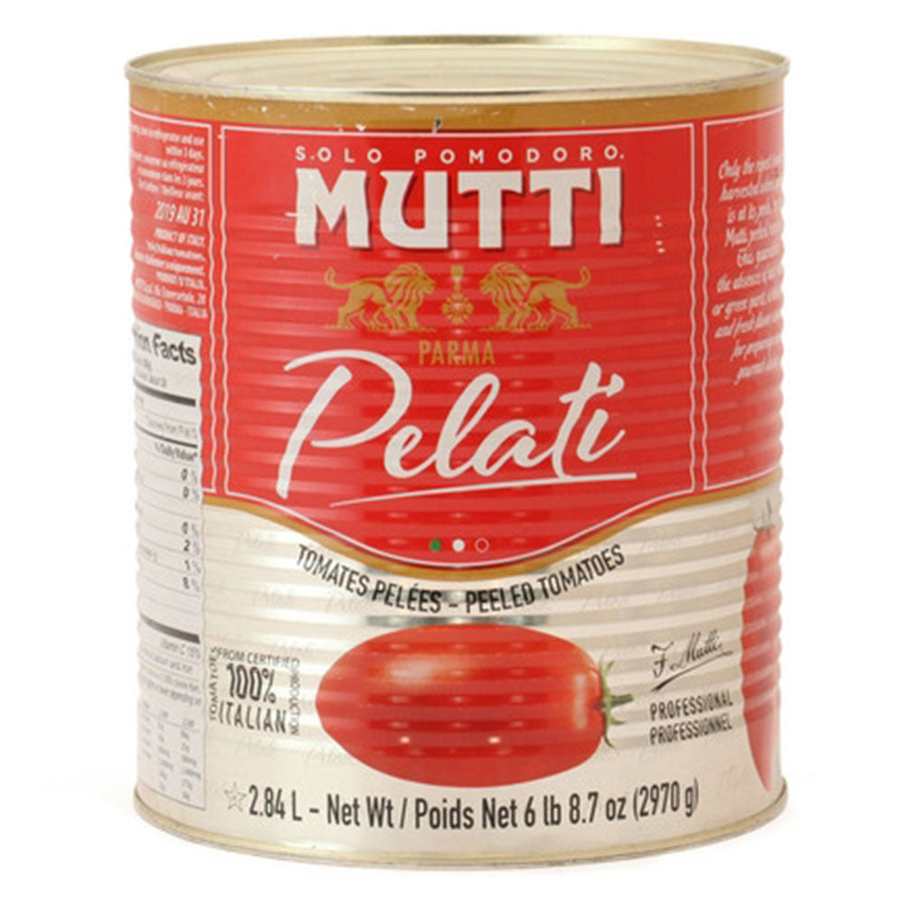 MUTTI Whole Peeled Tomatoes Pelati - Bulk #10 Can (6.55 lb)