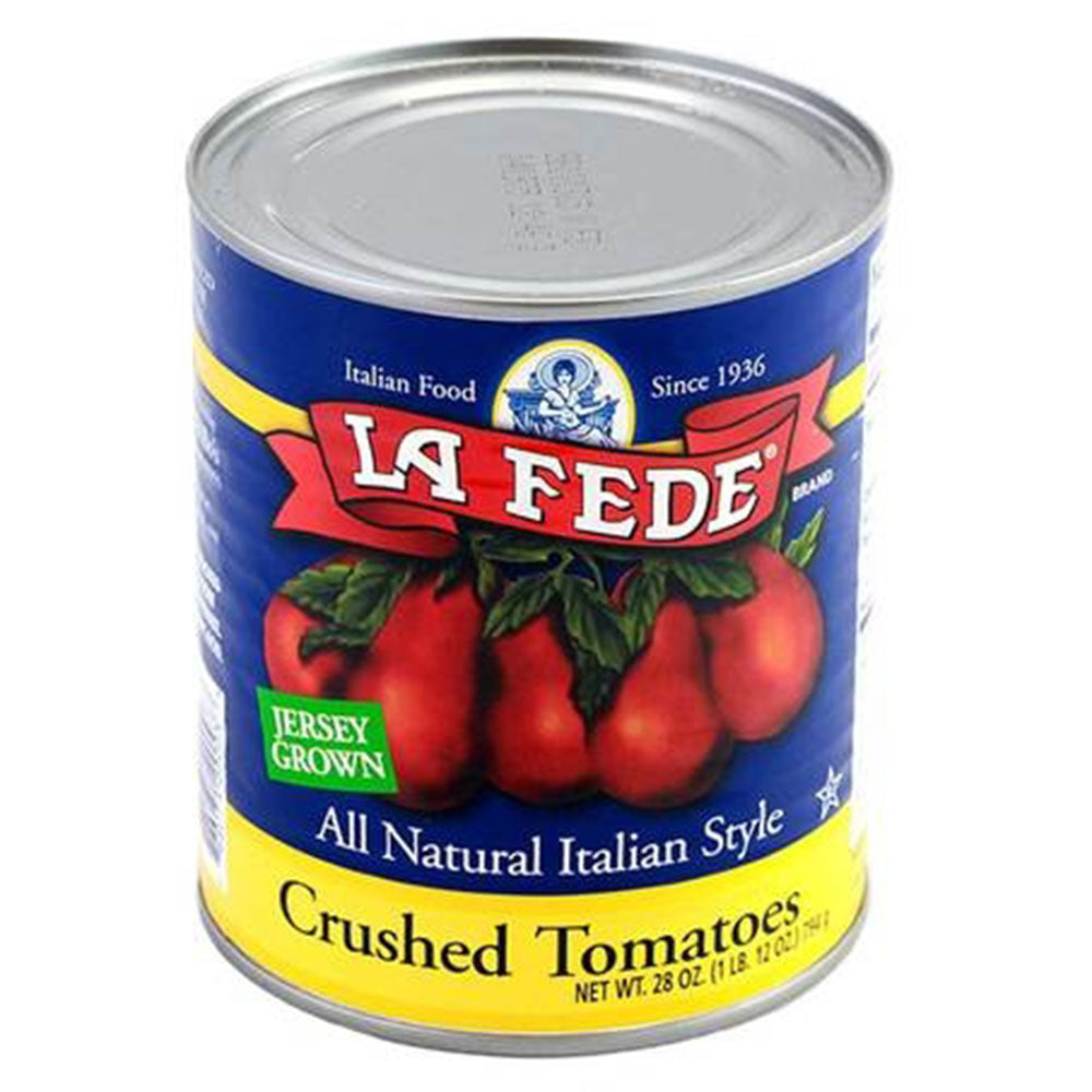 LA FEDE Jersey Crushed Tomatoes – All Natural Italian Style (28 oz)