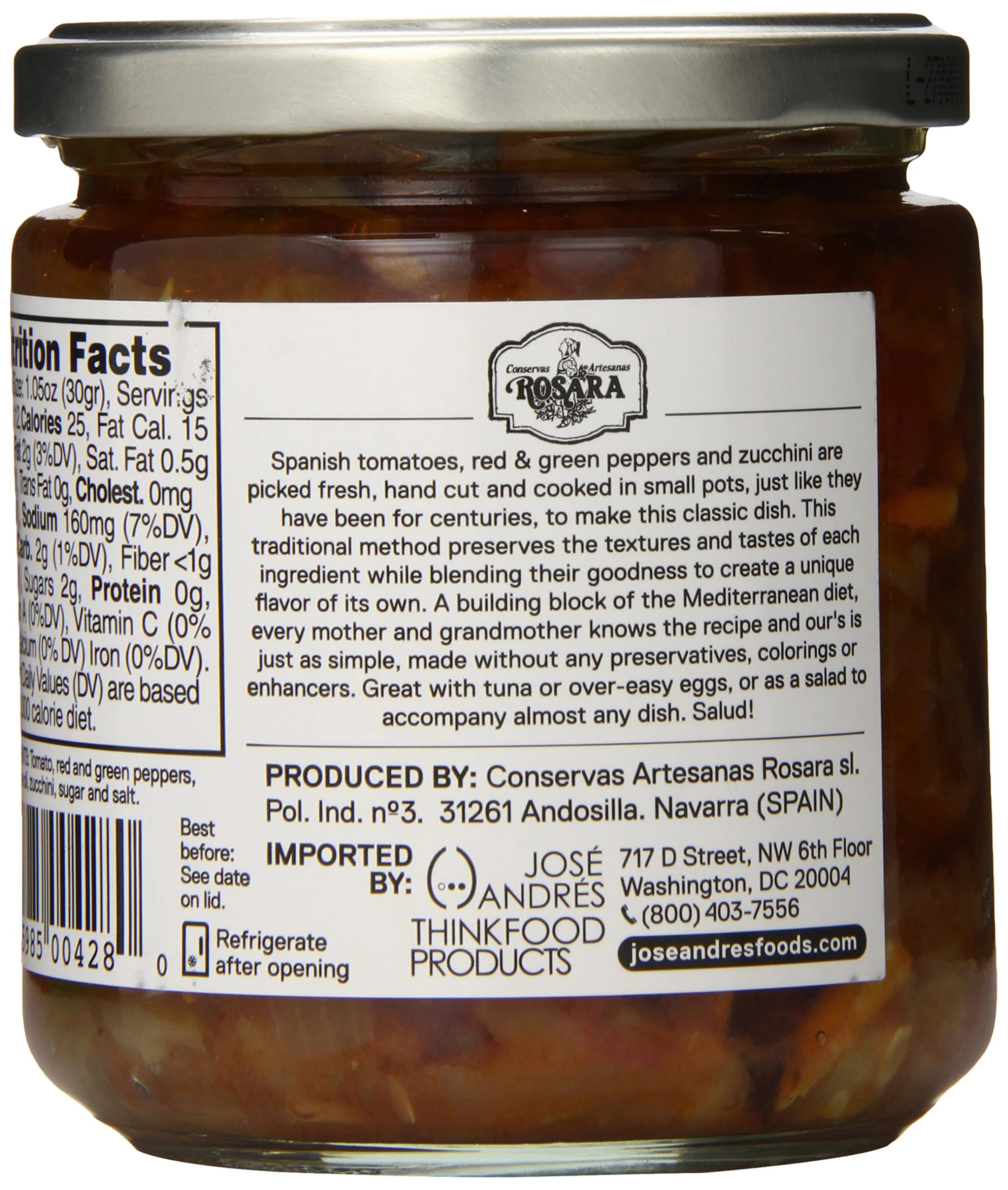 José Andrés Pisto – 12.2 oz | Spanish Tomato, Pepper & Zucchini Stew