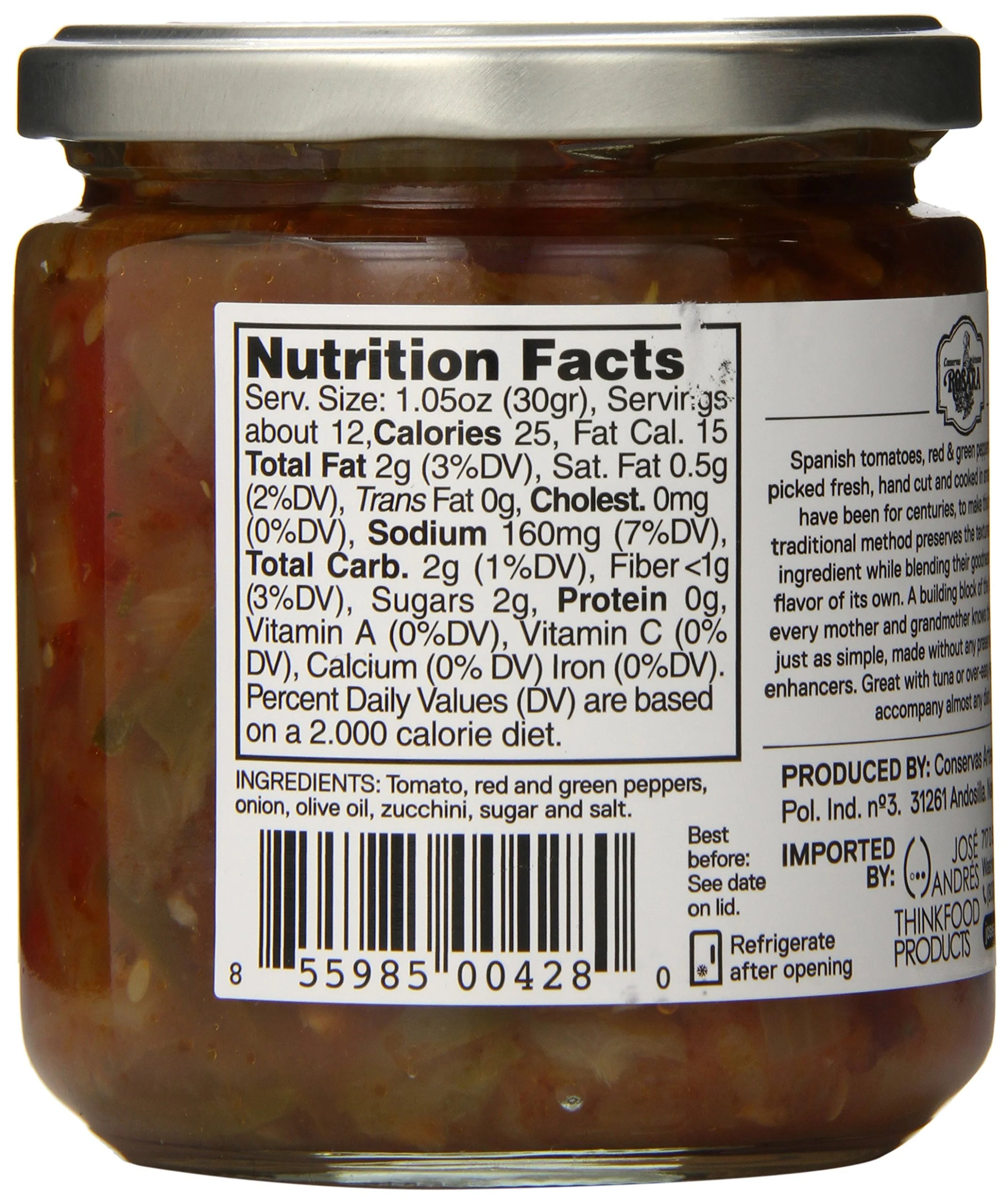 José Andrés Pisto – 12.2 oz | Spanish Tomato, Pepper & Zucchini Stew