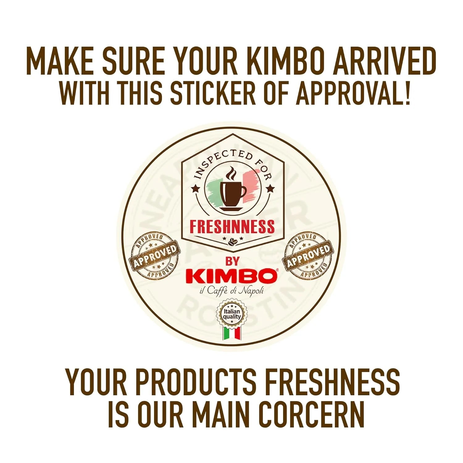 Kimbo Decaffeinato Espresso Ground Coffee – Medium Roast, 8.8 oz