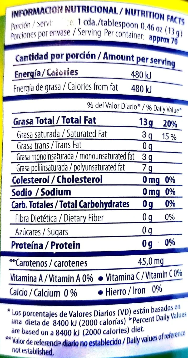 La Favorita Achiote Vegetable Oil with Annatto – 16.9 fl oz