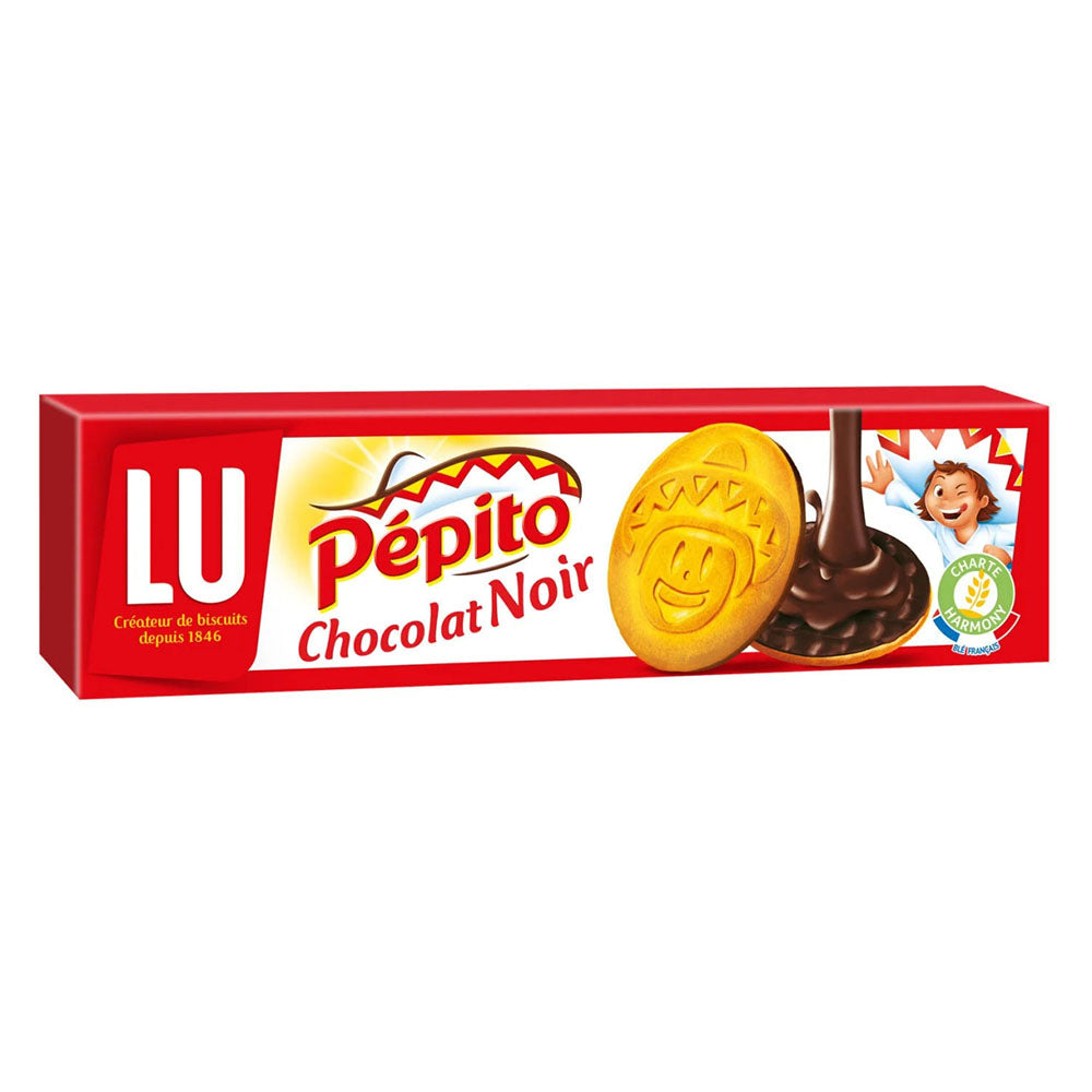 LU Pépito Dark Chocolate Biscuits – French Shortbread Cookies (6.8 oz)