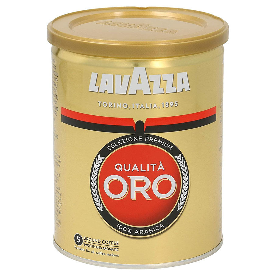 Lavazza Qualità Oro Ground Coffee – 100% Arabica, 8.8 oz (250g)