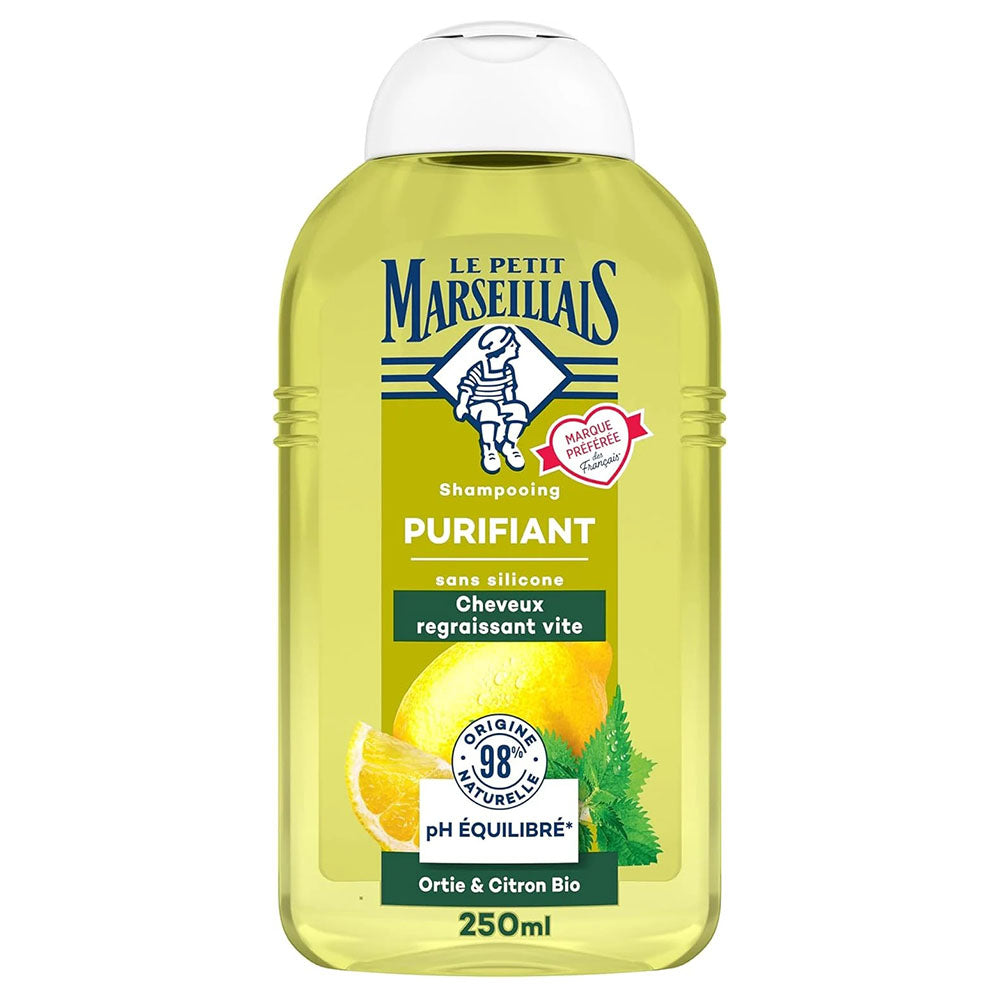 Le Petit Marseillais Purifying Shampoo – Nettle Leaf & Organic Lemon, 250ml