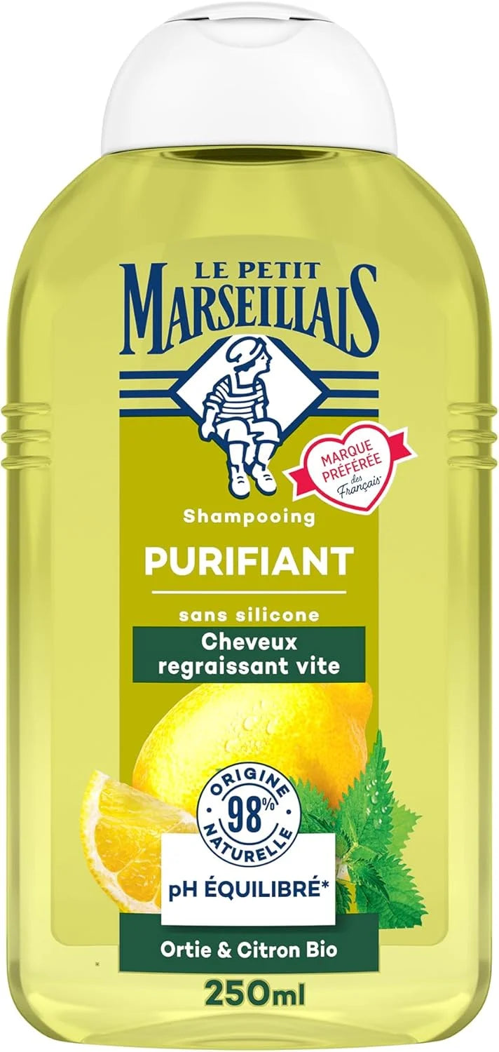 Le Petit Marseillais Purifying Shampoo – Nettle Leaf & Organic Lemon, 250ml
