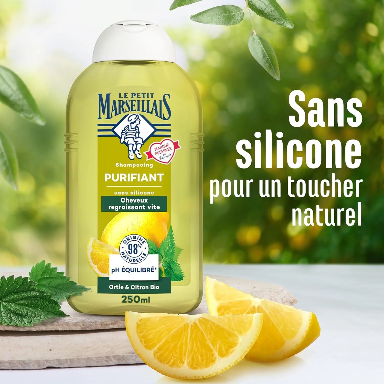 Le Petit Marseillais Purifying Shampoo – Nettle Leaf & Organic Lemon, 250ml