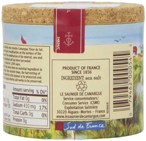 Le Saunier de Camargue Fleur de Sel – French Sea Salt, 4.4 oz