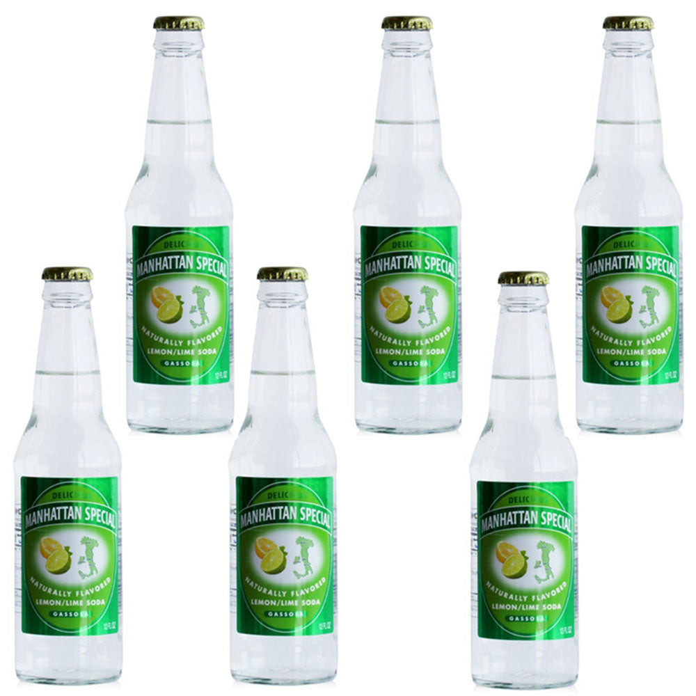 Manhattan Special Lemon Lime Soda 12 oz (6-pack)