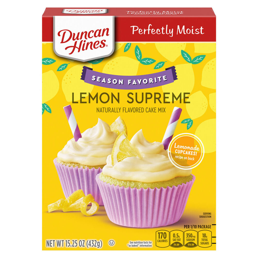 Duncan Hines Perfectly Moist Lemon Supreme Cake Mix - 15.25 oz
