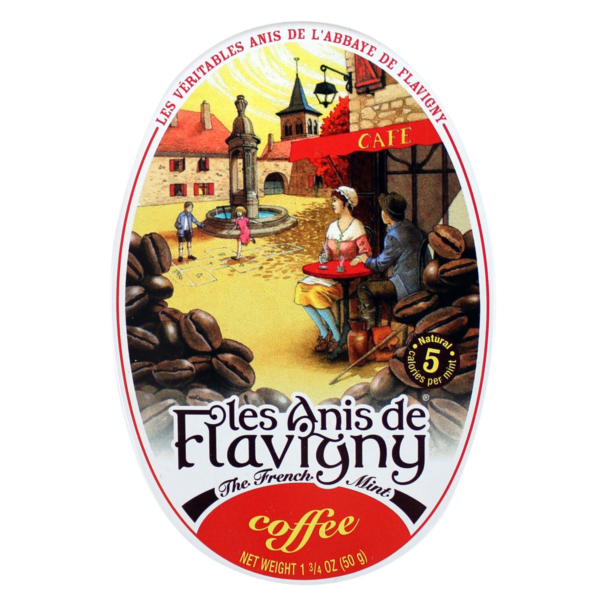 Les Anis de Flavigny – Coffee Flavored French Hard Candy 1.75oz