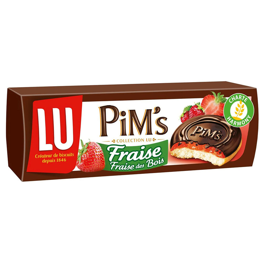 LU Pim’s Strawberry Cookies - French Sponge Biscuit with Strawberry Jam & Chocolate (5.3 oz)