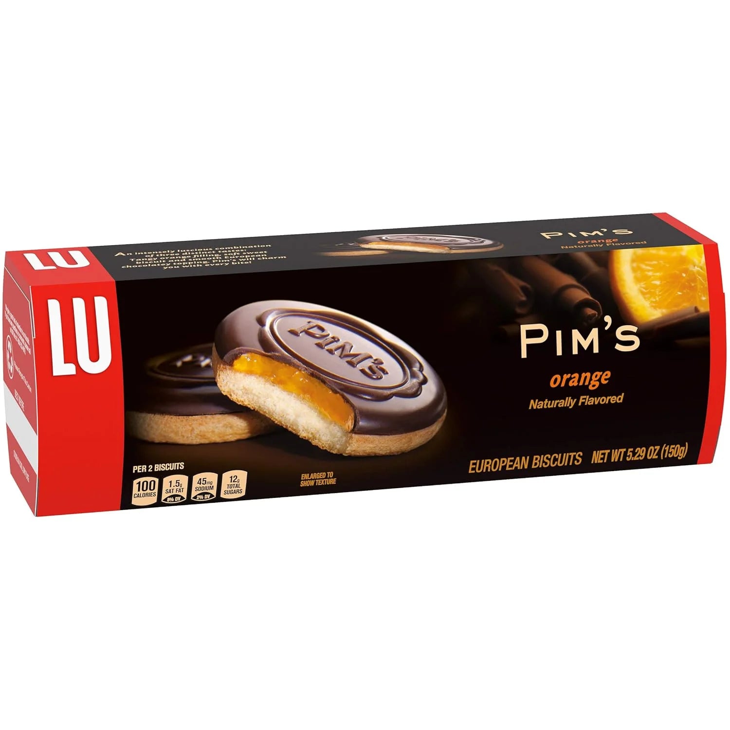 LU Pim’s Orange Cookies – 5.29 oz | French Chocolate-Covered Orange Biscuits