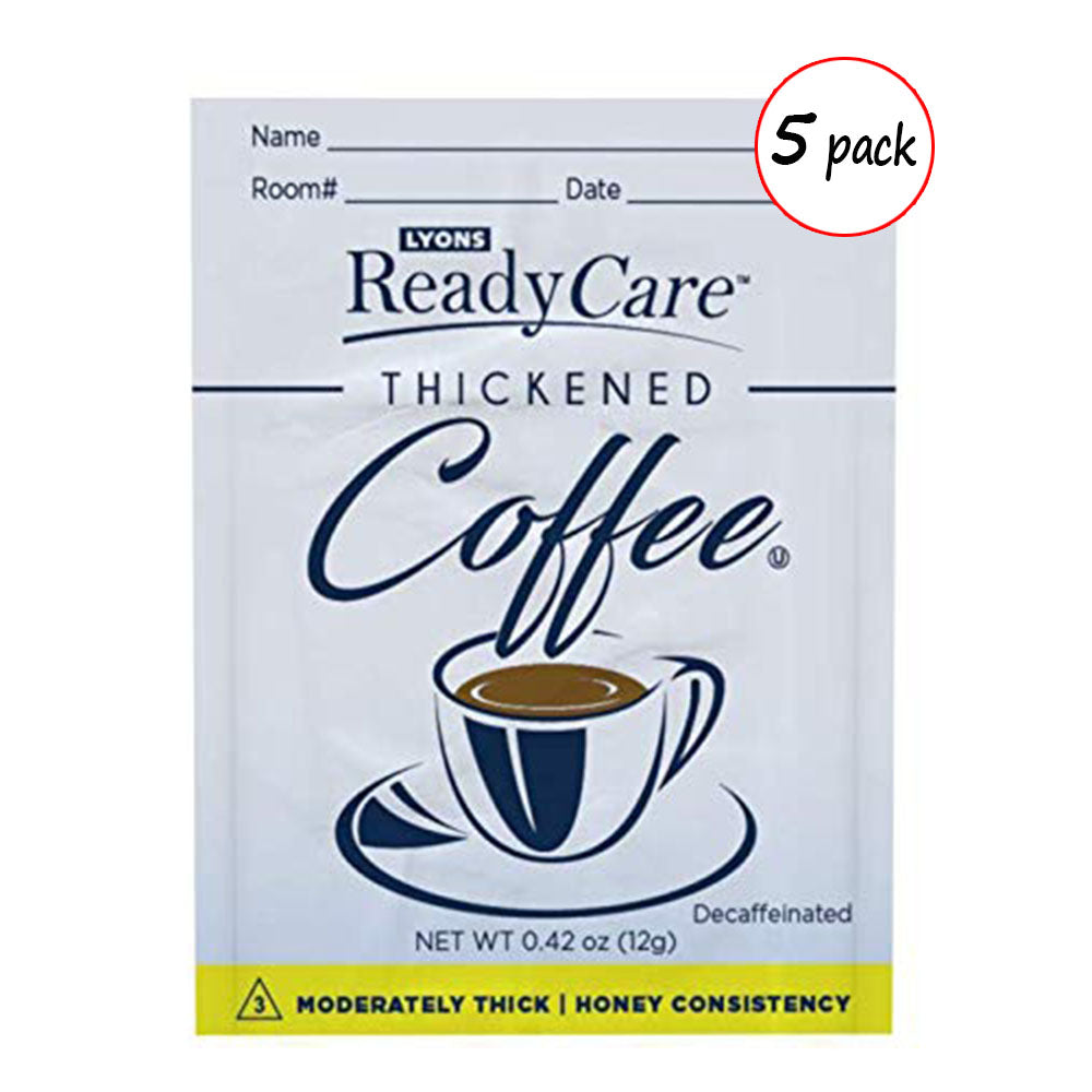 ReadyCare Thickened Coffee Powder (Honey Consistency) - Pack of 5 (2.12 oz)