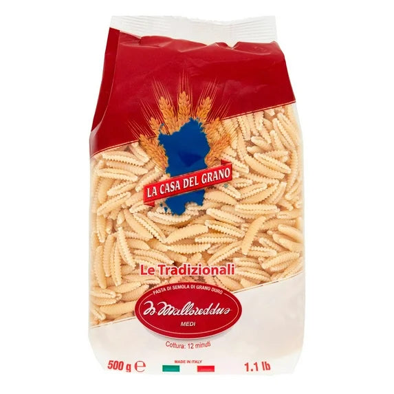 Malloreddus Medium Durum Wheat Semolina Pasta – 1.1 lb (La Casa Del Grano)