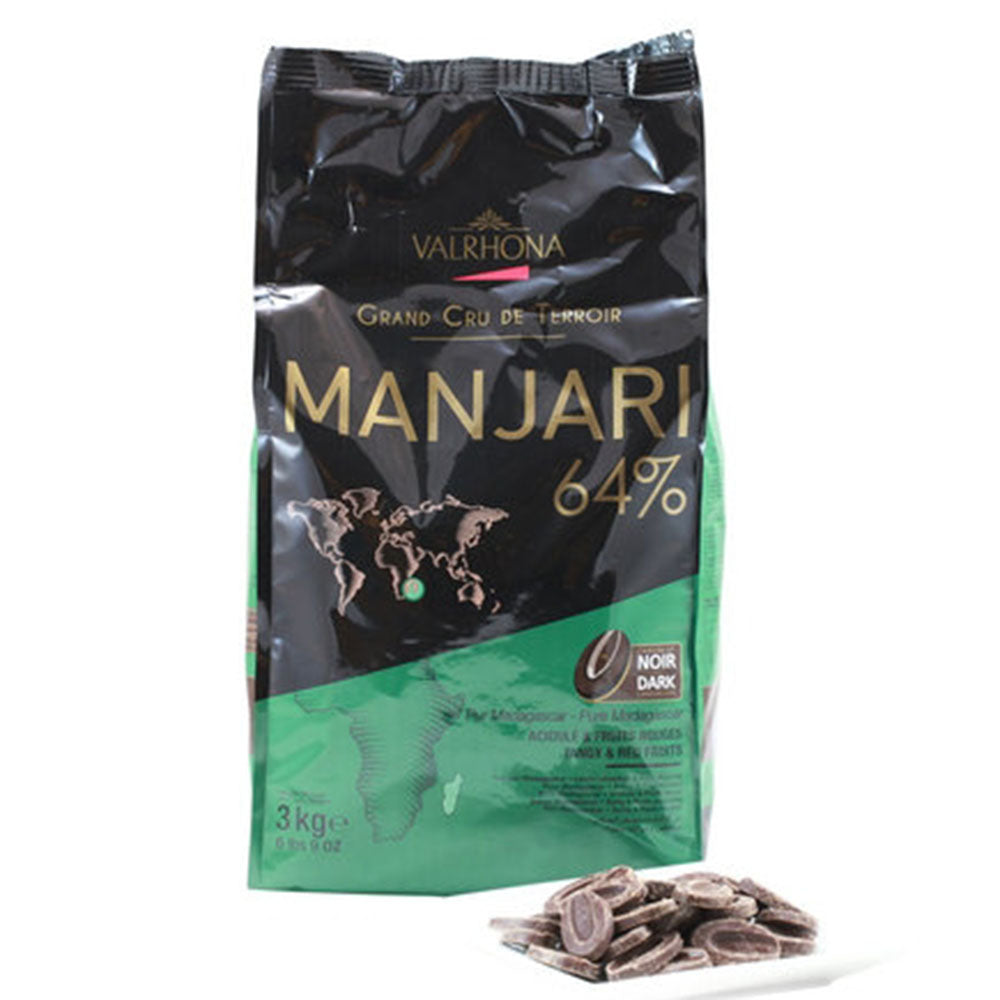Valrhona Manjari 64% Dark Chocolate Feves – Single Origin Madagascar (6.61 LB Bag)