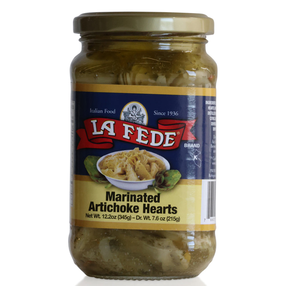 LA FEDE Marinated Artichoke Hearts – Gourmet Italian Antipasto (12 oz)