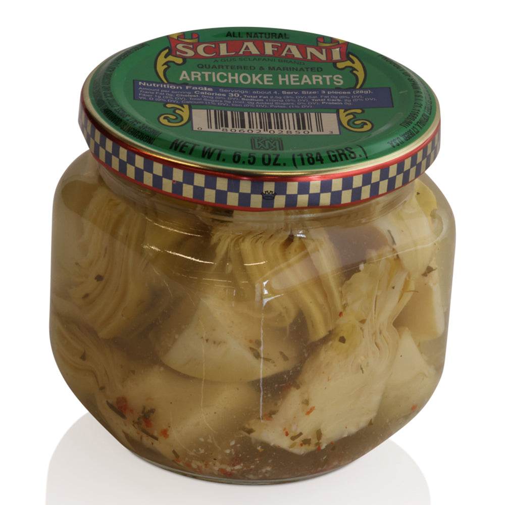 Sclafani Marinated Artichoke Hearts Quartered - 6 oz Jar