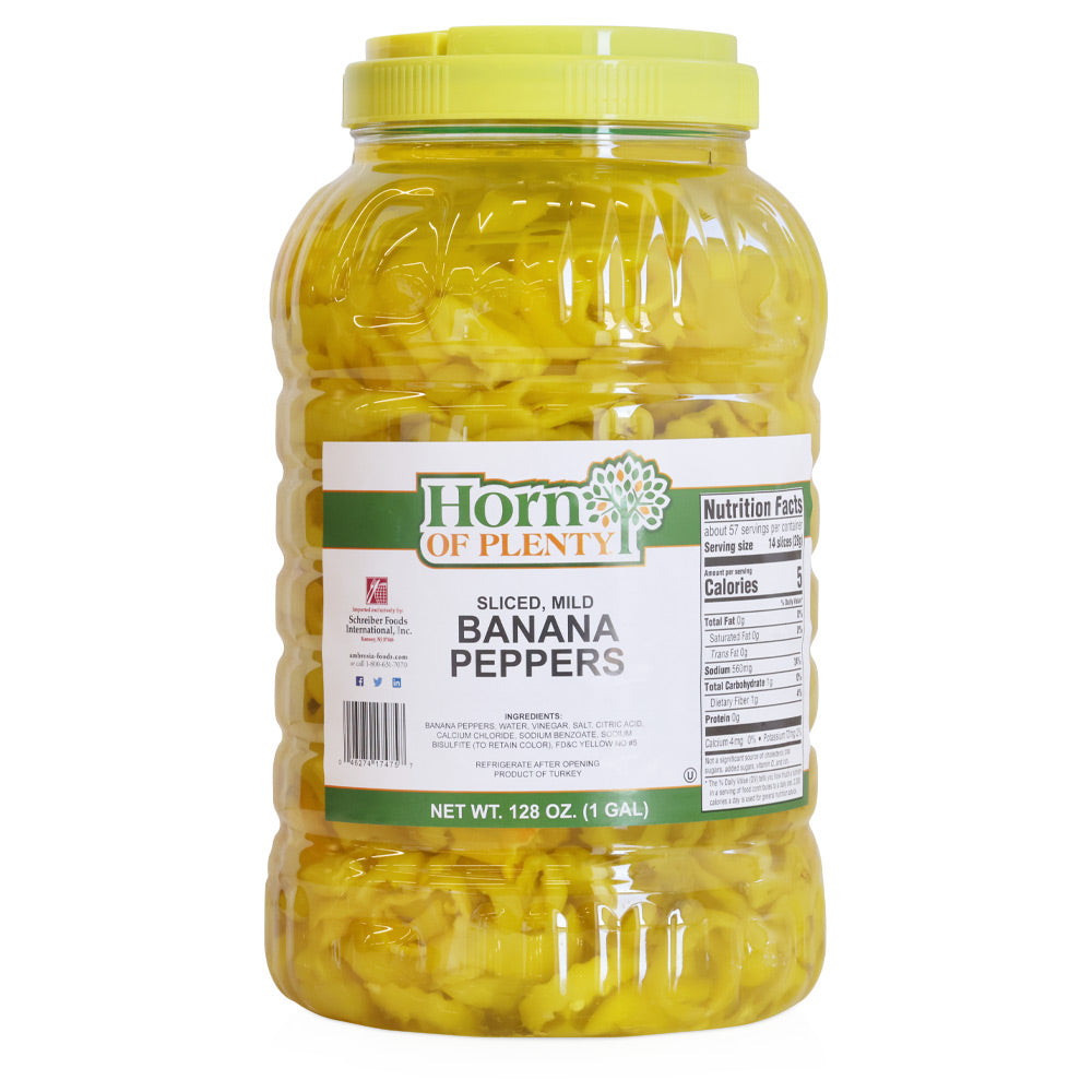 Horn of Plenty Mild Banana Pepper Rings (1 GAL)
