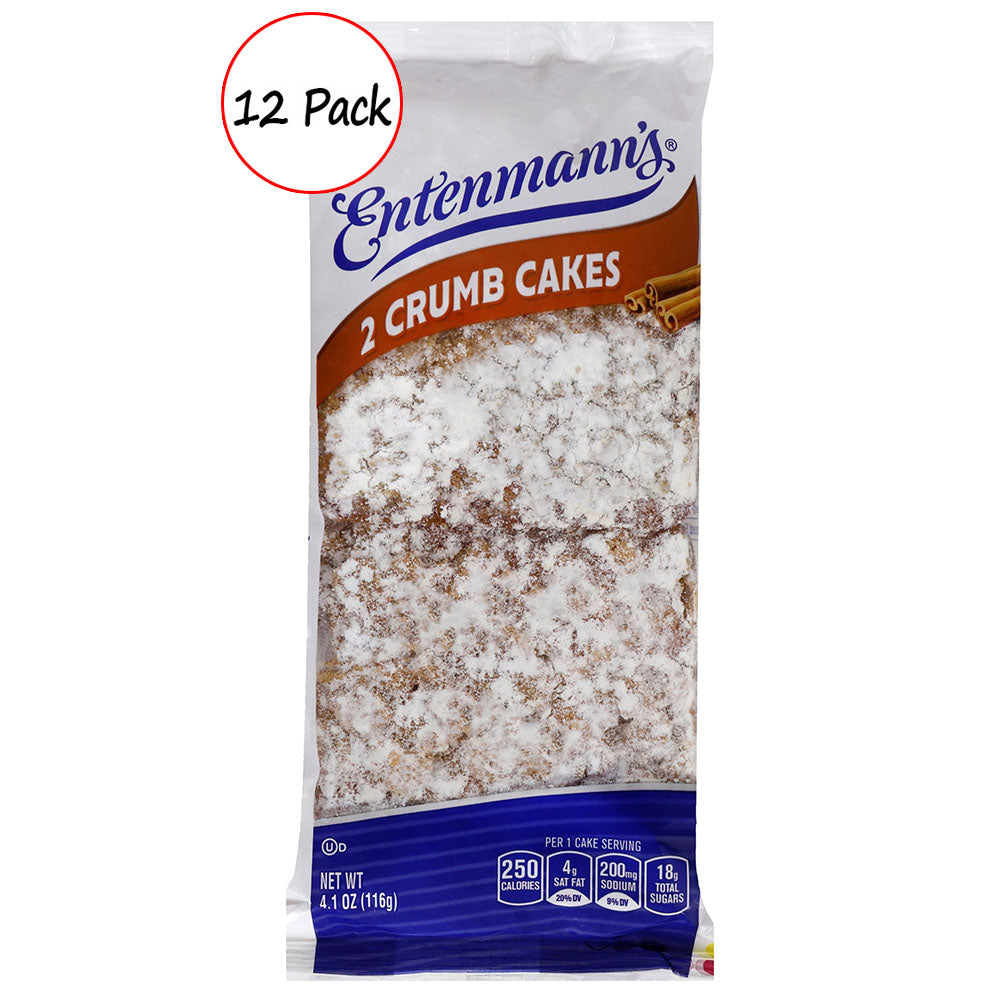 Entenmann’s Mini Crumb Cakes - 12 Pack Individually Wrapped 4.1 oz Each