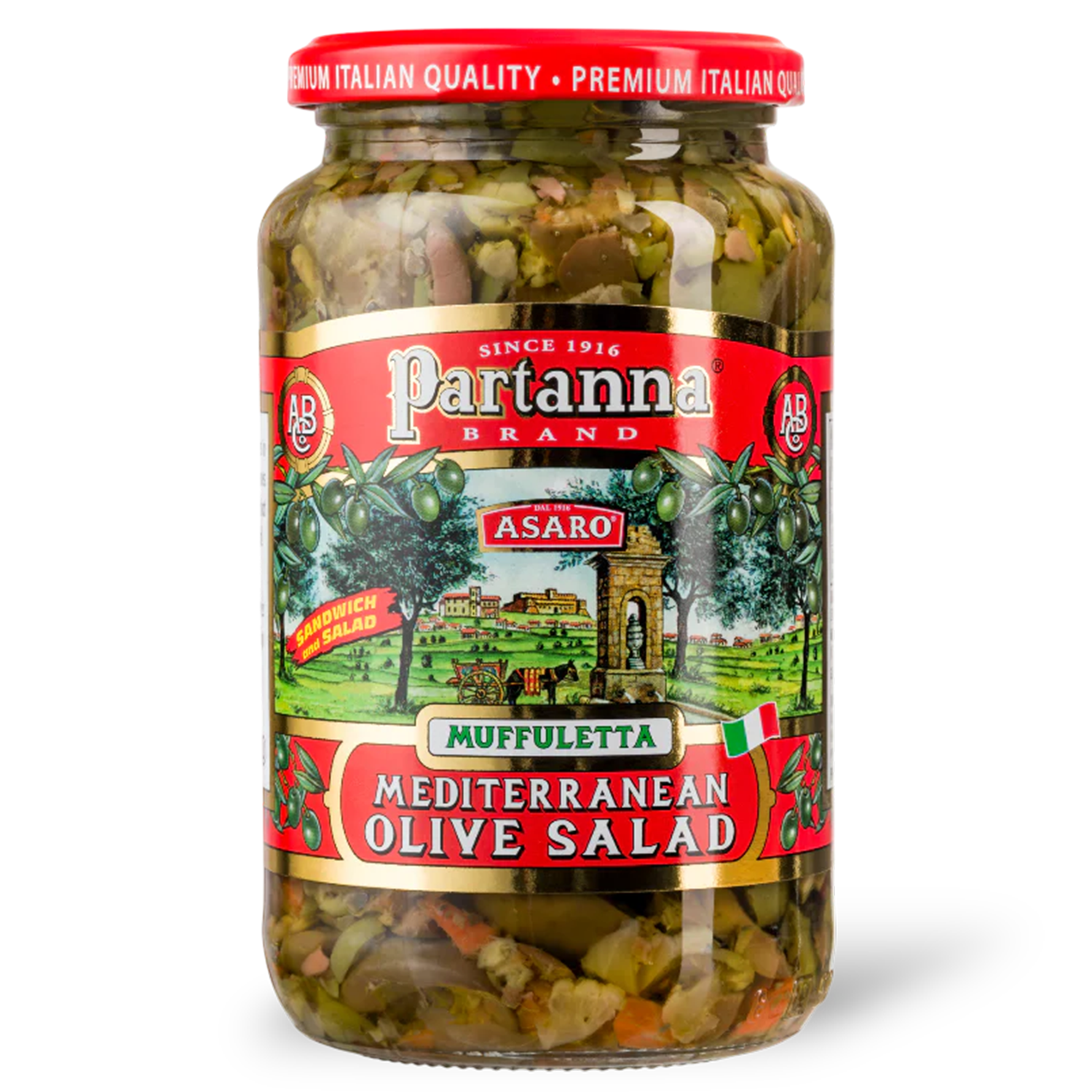 Partanna Muffuletta Mediterranean Olive Salad 19 oz