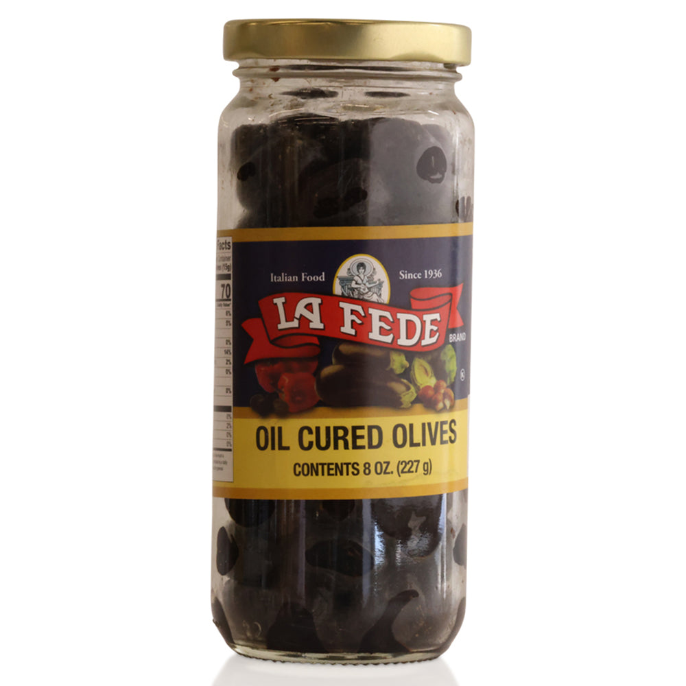 LA FEDE Oil Cured Olives – Rich & Savory Italian Appetizer (8 oz)