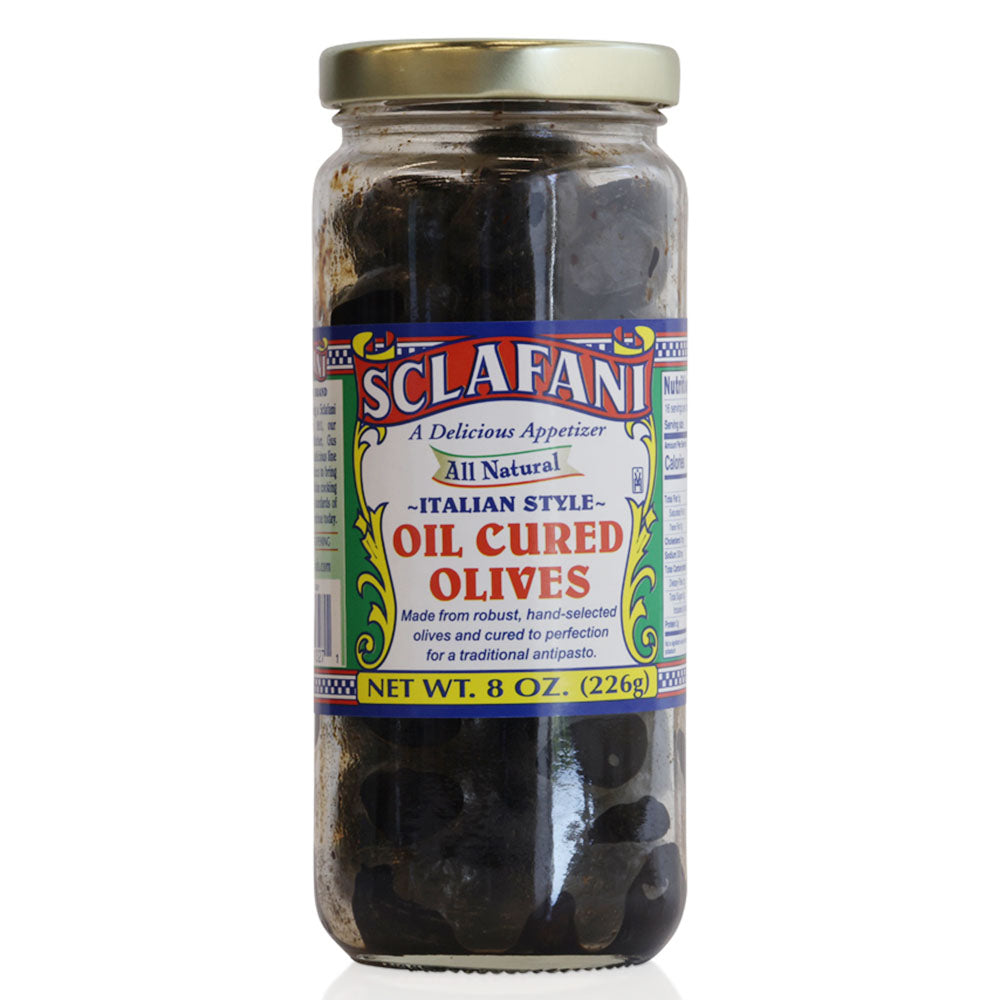 Sclafani Oil Cured Olives - 7 oz jar