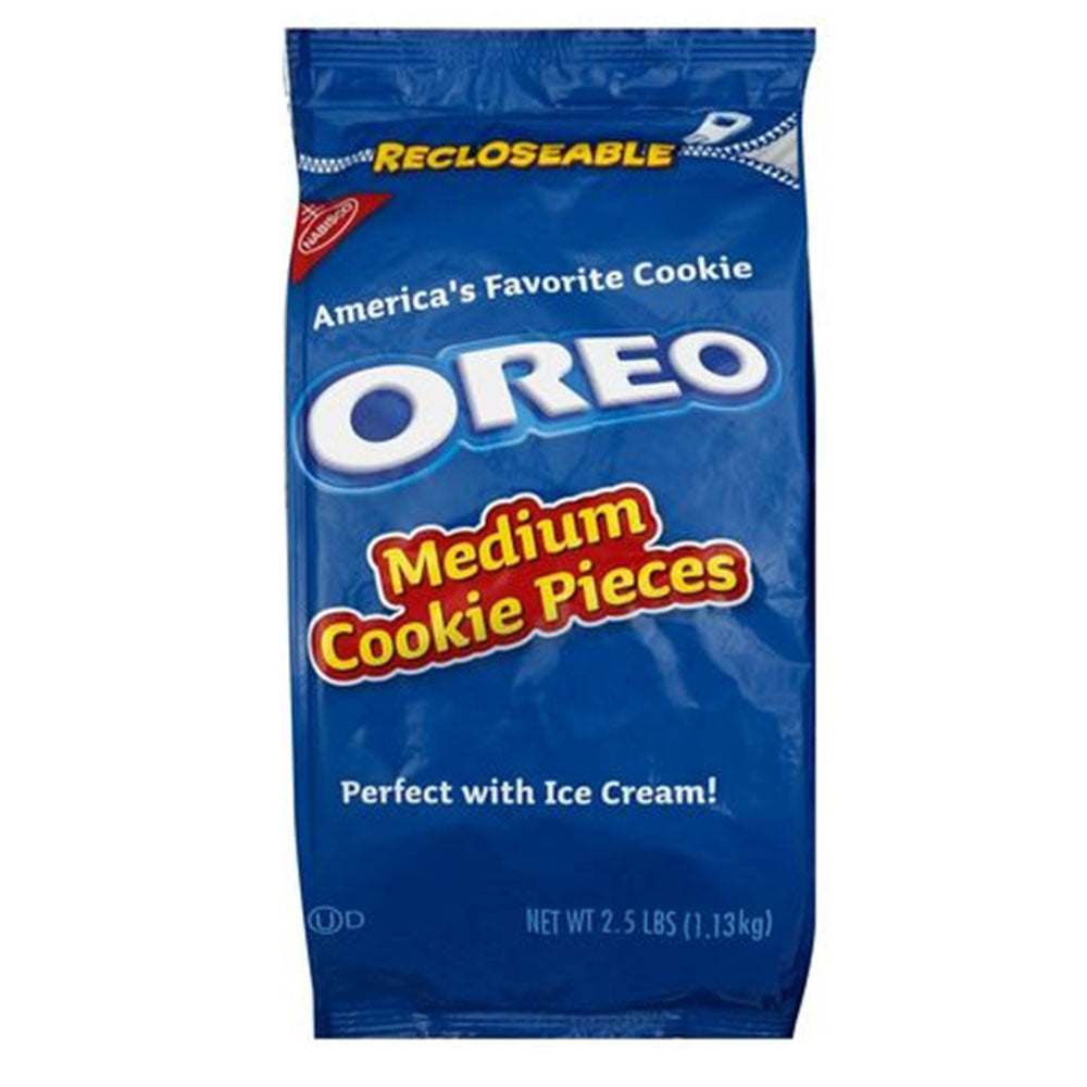 Nabisco Oreo Medium Cookie Pieces – 40 oz Bag (2.5 LB)