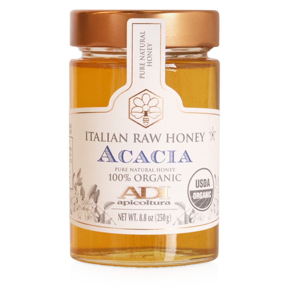 ADI Organic Italian Raw Acacia Honey - 8.8 oz Jar