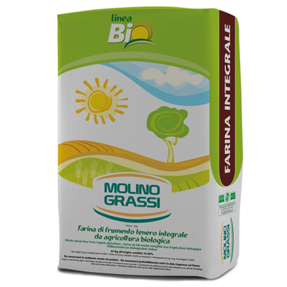 Molino Grassi Organic Whole Wheat Flour (55 LB)