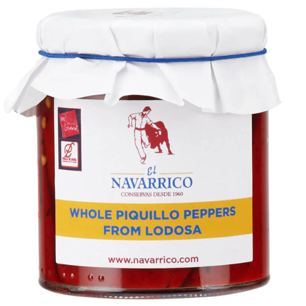 El Navarrico Whole Piquillo Peppers from Lodosa - 7.7 oz Jar