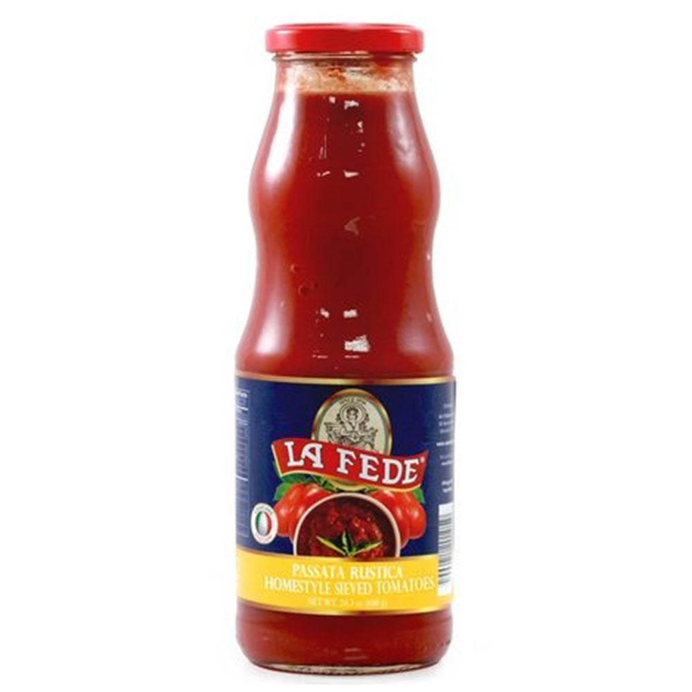 LA FEDE Passata Rustica - Chunky Italian Tomato Puree (24.3 oz)