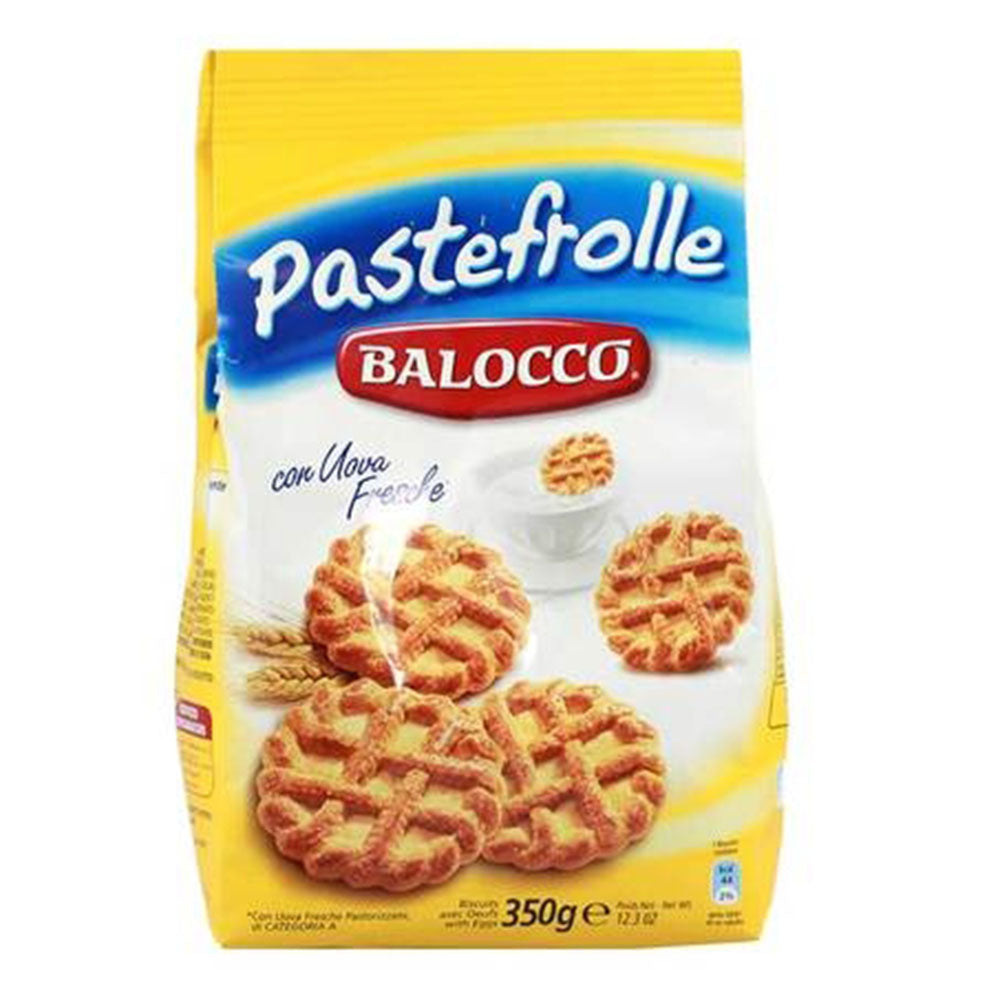 Balocco Pastefrolle Italian Shortcrust Cookies – 12.3 oz Bag
