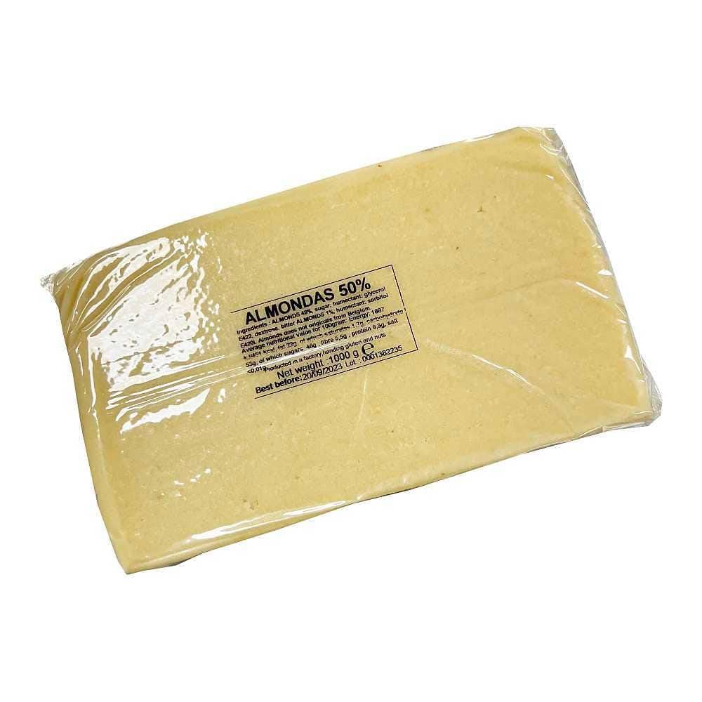 Pastry 1 Almond Paste 50% – Catania Baking Almond Paste – Professional Quality – 2.2 lbs Block