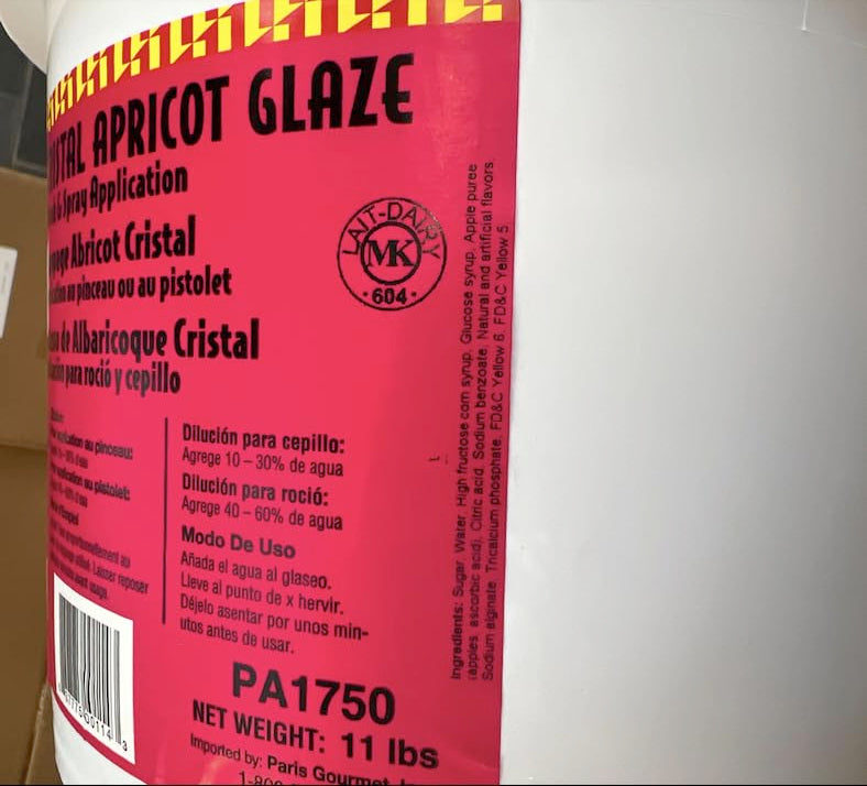 Pastry 1 Cristal Apricot Glaze – 11 lb Pail