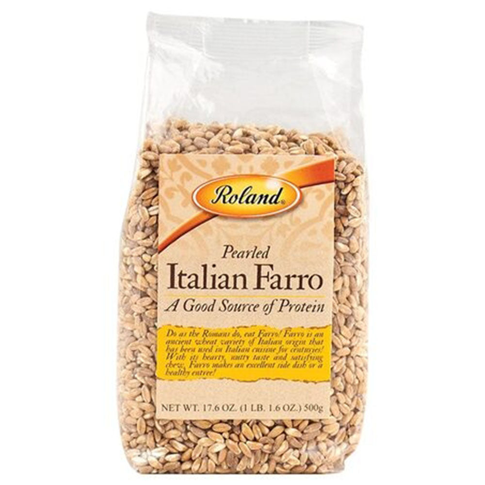 Roland Pearled Italian Farro Grain – 17.6 oz (1.1 LB) Bag
