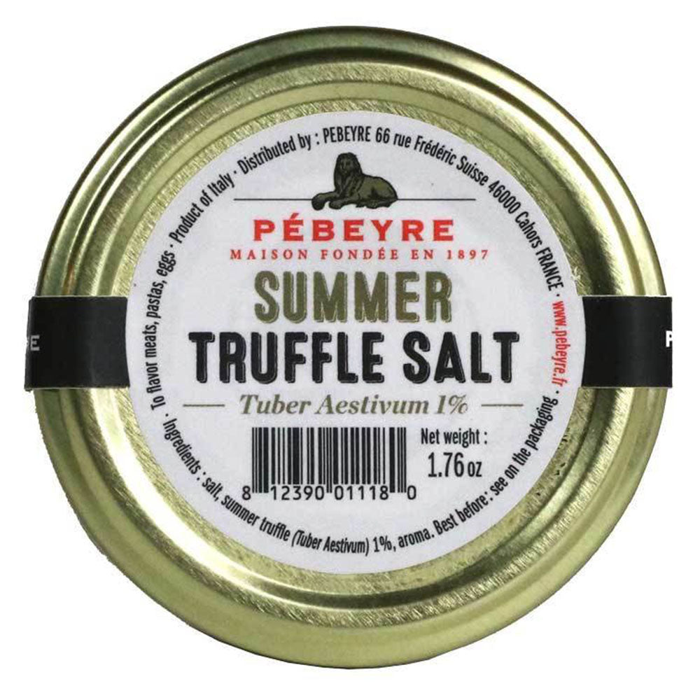 Pébeyre Summer Truffle Salt – Gourmet French Seasoning, 1.8 oz