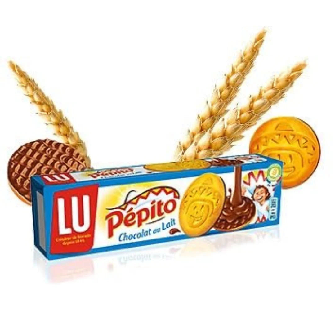 LU Pépito Milk Chocolate Cookies – French Biscuit with Creamy Milk Chocolate – 150g
