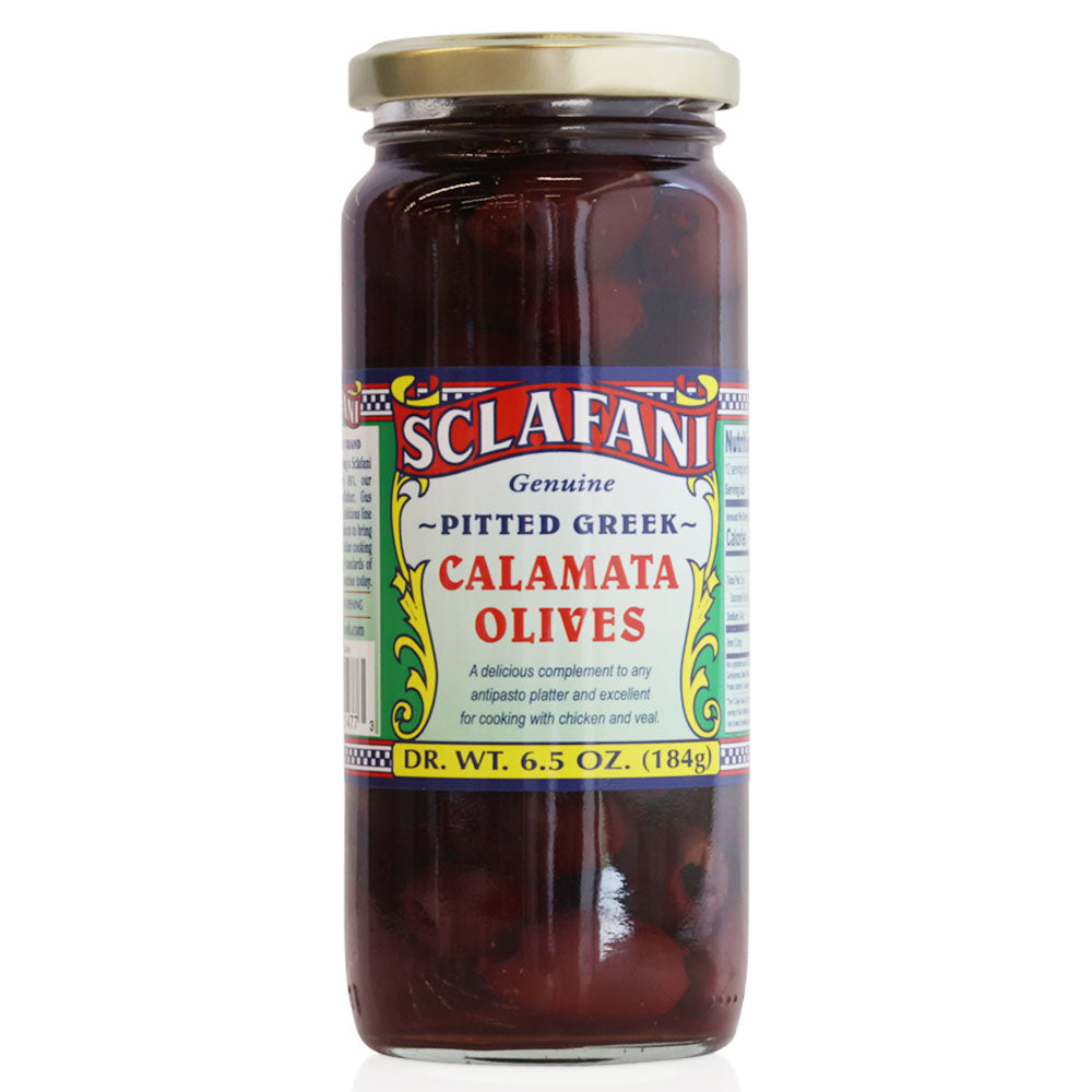 Sclafani Pitted Kalamata Olives - 7 oz Jar