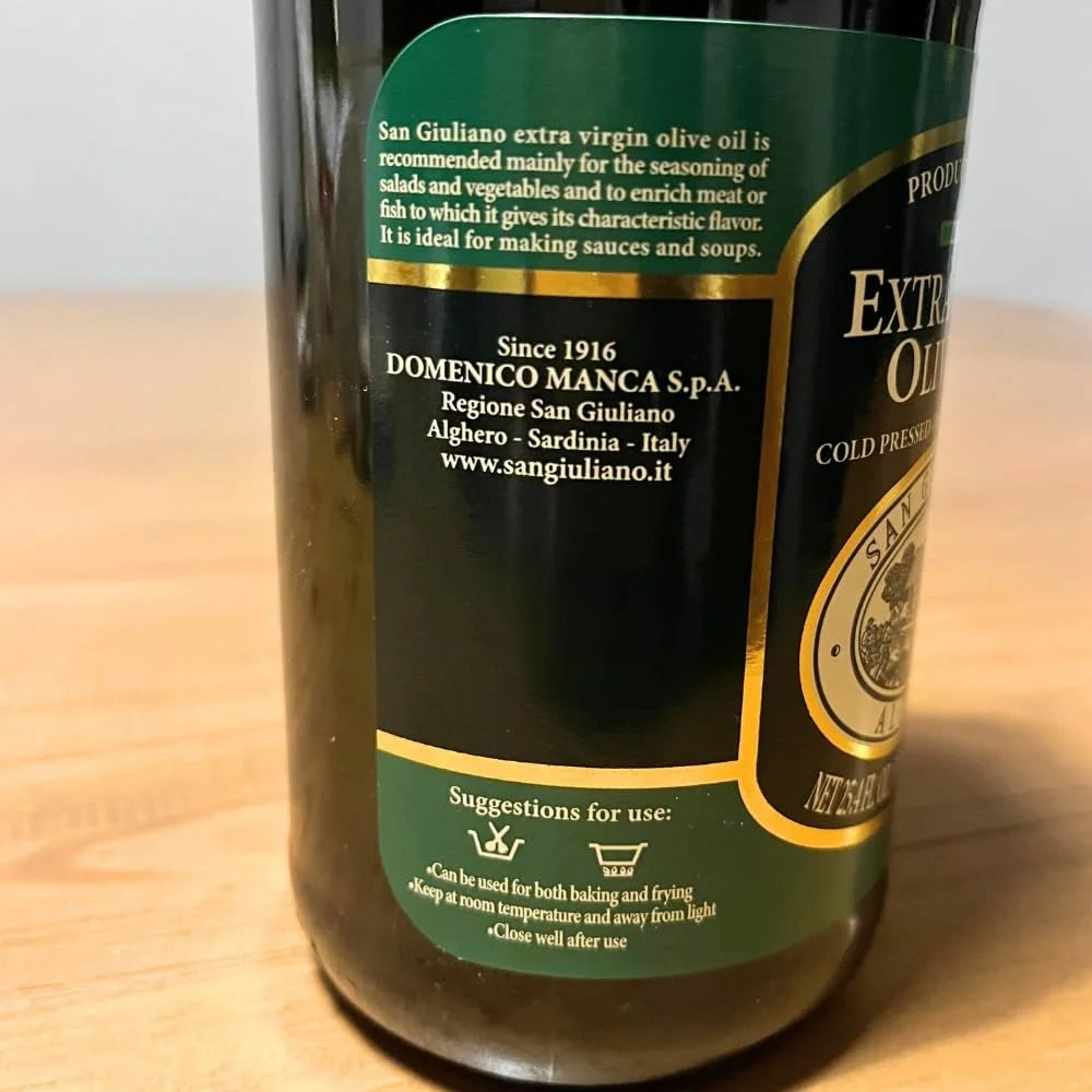 San Giuliano Extra Virgin Olive Oil Cold Pressed – 750 ml
