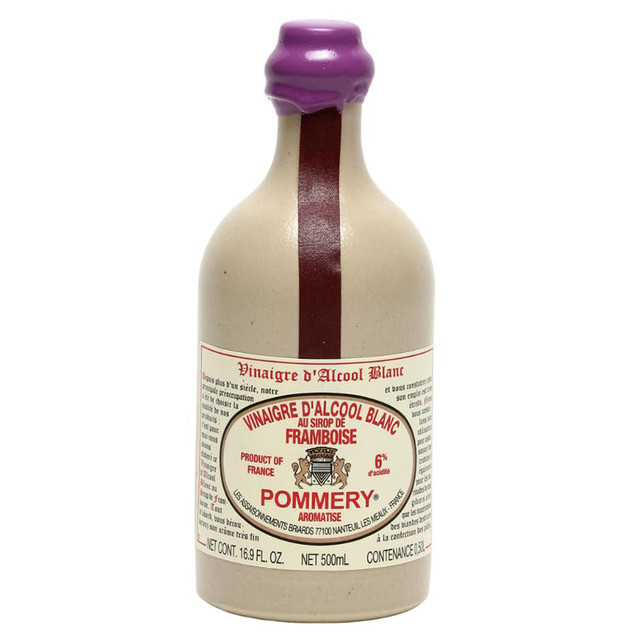 Pommery Raspberry White Wine Vinegar - Sandstone Bottle 16.9 oz