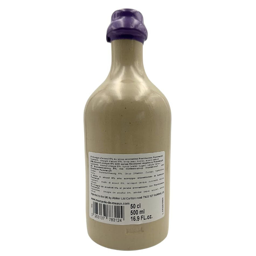 Pommery Raspberry White Wine Vinegar - Sandstone Bottle 16.9 oz