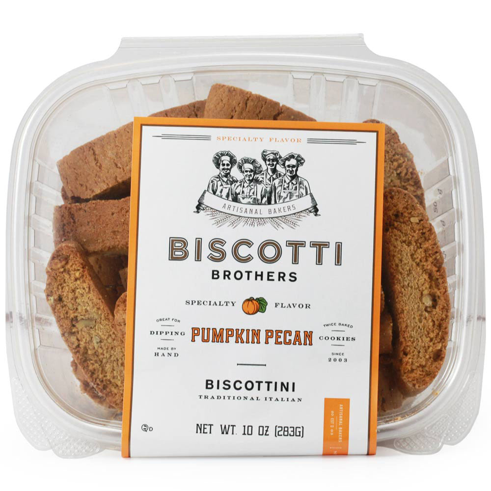 Biscotti Brothers Pumpkin Pecan Biscotti – Seasonal Italian Cookie, 10 oz