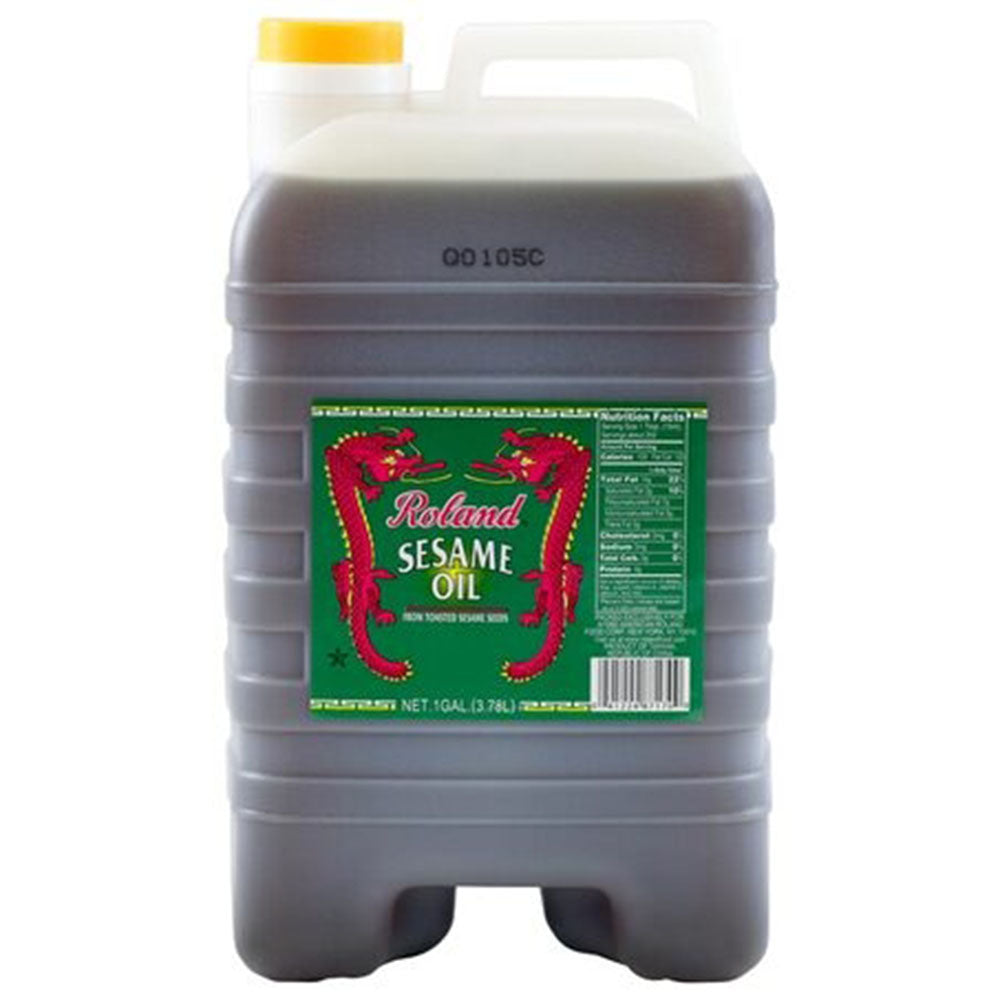 Roland Pure Toasted Sesame Oil – 1 Gallon Bulk Jug (128 fl oz)
