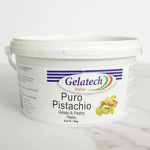 Gelatech Puro Pistachio Gelato & Pastry Paste – 6.6 lb Tub