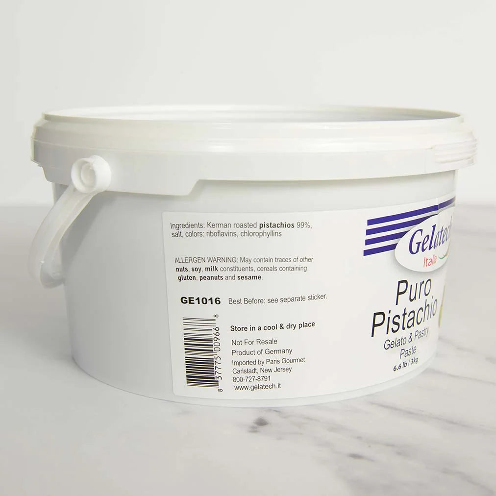 Gelatech Puro Pistachio Gelato & Pastry Paste – 6.6 lb Tub