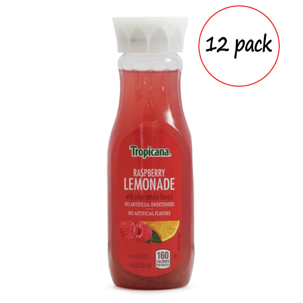 Tropicana Raspberry Lemonade – Pack of 12 (11 oz Bottles)