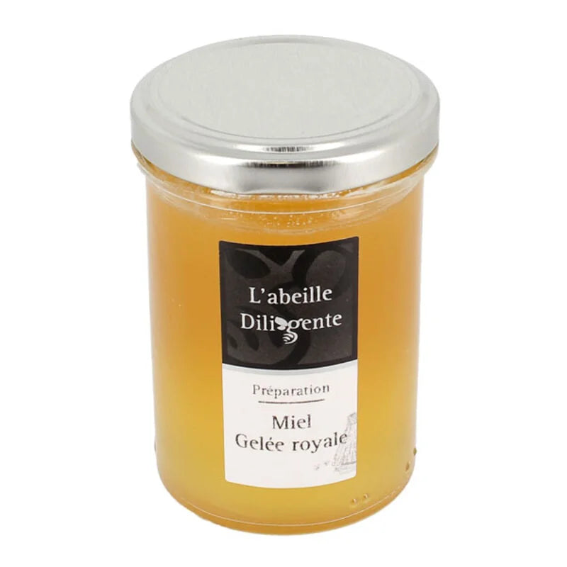 L’Abeille Diligente Honey with Royal Jelly, Pollen & Ginseng – 250g (8.8 oz)